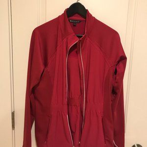 Athleta Run Free Jacket Candy Apple Red Large
